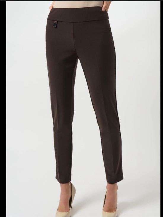 Joseph Ribkoff Pants - Joseph Ribkoff Mocha Brown Pull On Essentail Business Casual Tapered Leg Trouser
